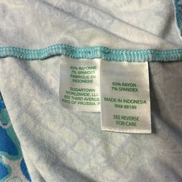 Lilly Pulitzer Sophie Shift Dress Toile Me About It UPF 50+ Blue White Sz XXS - Picture 13 of 14